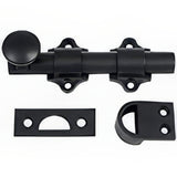 Emtek 8516US19 flat black dutch door bolt