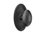 Emtek Knob Dummy Pair with Oval Rose for 1-1/4" to 2" Door - Reversible in Flat Black