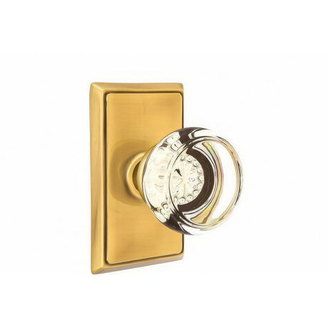 Emtek 8521GTUS7 french antique brass dummy door knob