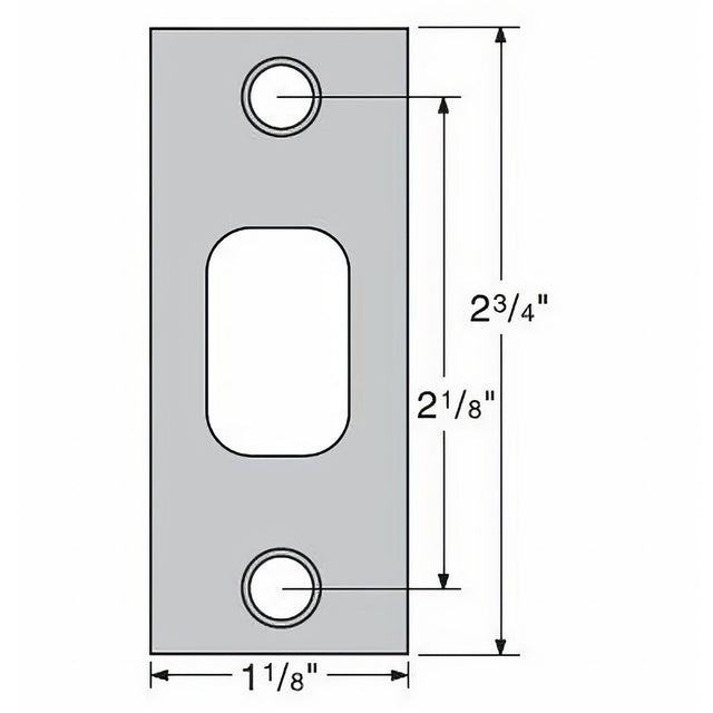 Kwikset 85278-5 antique brass strike plate