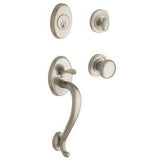 Baldwin 85315056ENTR lifetime satin nickel single cylinder handleset