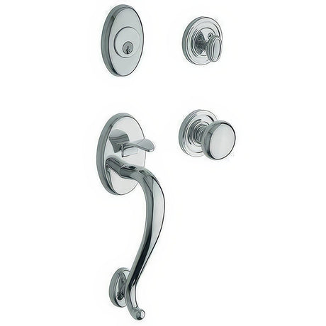 Baldwin 85315260DBLC polished chrome double cylinder handleset
