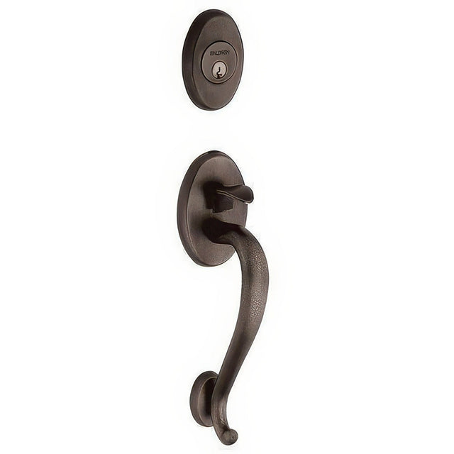 Baldwin 85315402ENTR distressed oil rubbed bronze single cylinder handleset