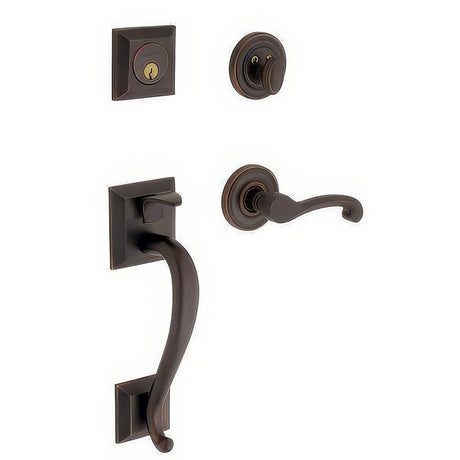 Baldwin 85320102RDBL oil rubbed bronze double cylinder handleset