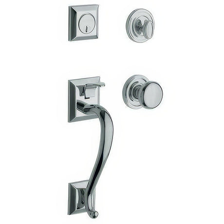 Baldwin 85320260DBLC polished chrome double cylinder handleset