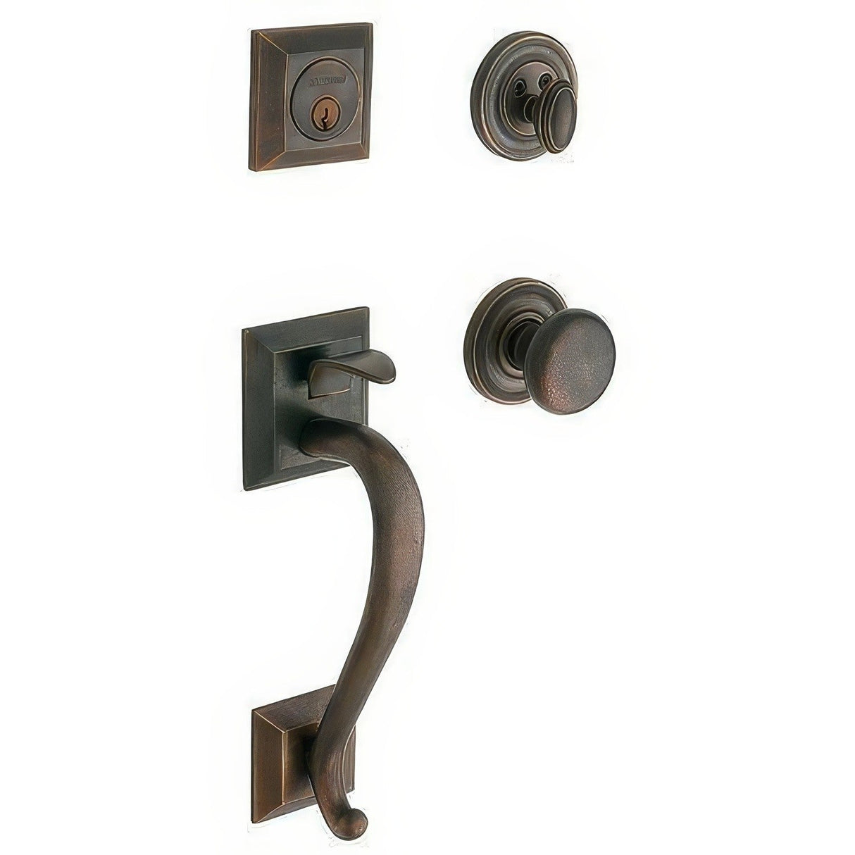 Baldwin 85320402FD distressed oil rubbed bronze dummy handleset