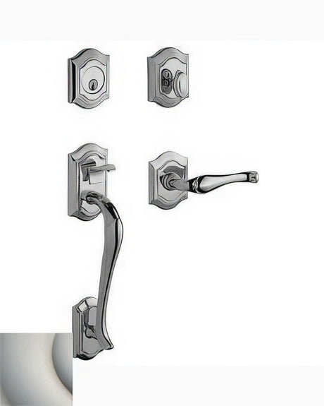 Baldwin 85327056LENT lifetime satin nickel single cylinder handleset