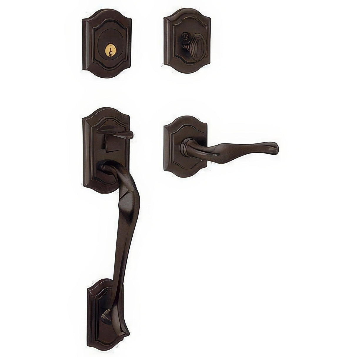 Baldwin 85327112RFD venetian bronze dummy handleset