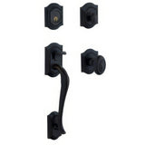 Baldwin 85327190FD satin black dummy set