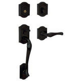 Baldwin 85327190LFD satin black dummy handleset