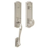 Baldwin 85337056FD lifetime satin nickel dummy set