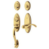 Baldwin 853450032DCL lifetime polished brass double cylinder handleset