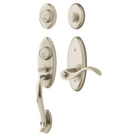 Baldwin 853450562DCL lifetime satin nickel double cylinder handleset