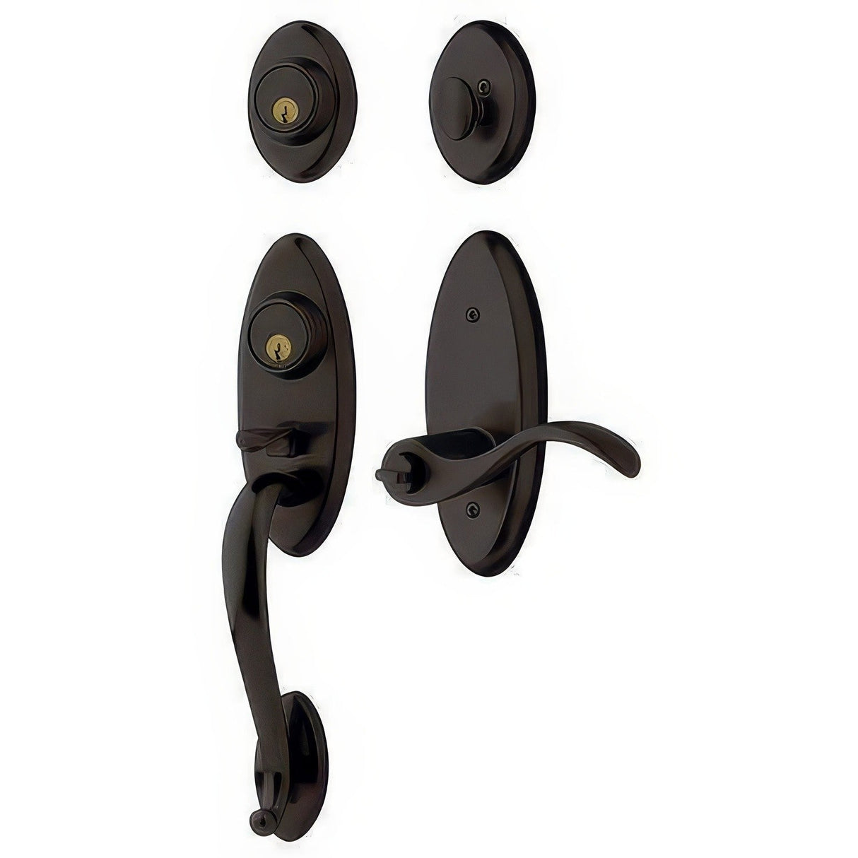 Baldwin 853451022LH oil rubbed bronze single cylinder handleset
