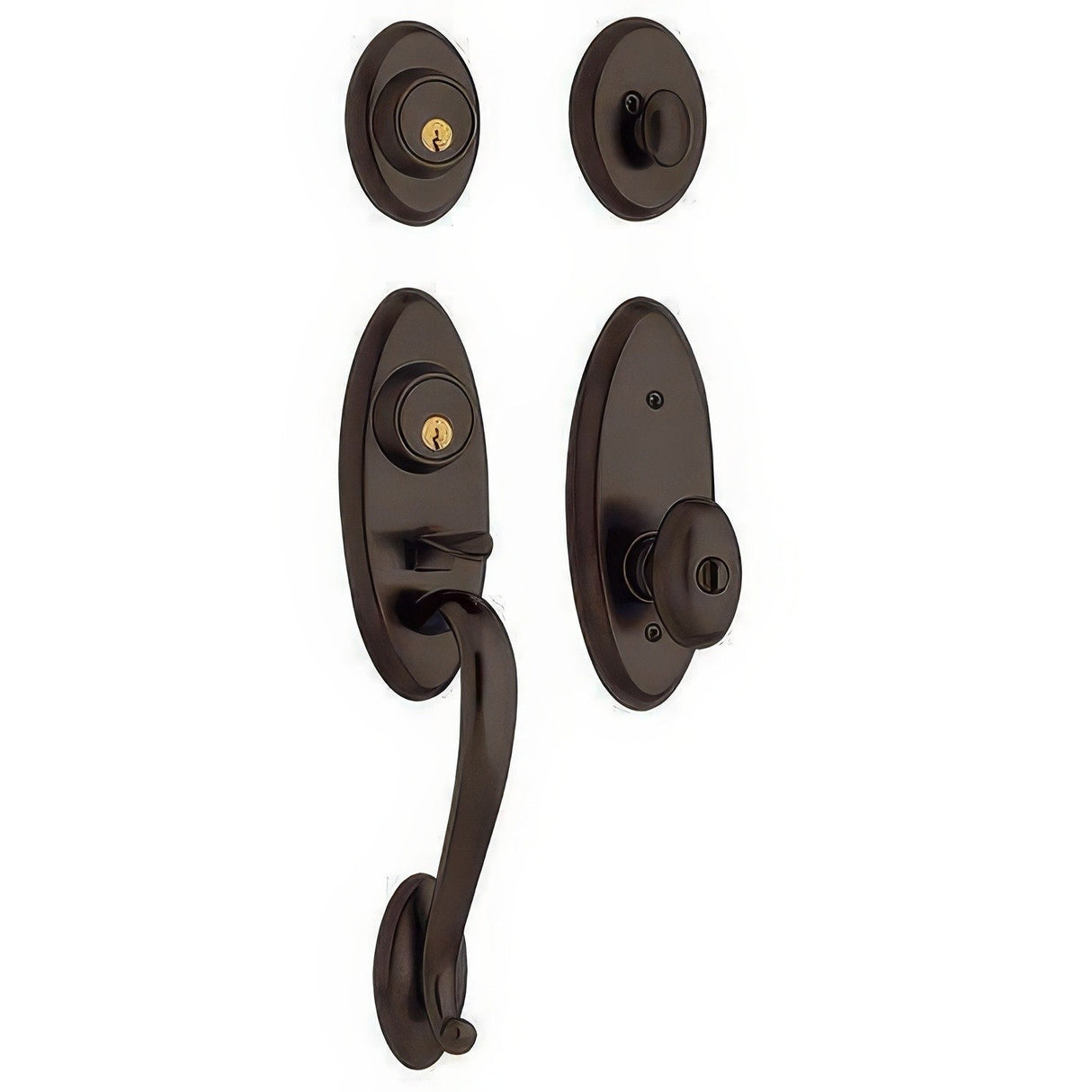 Baldwin 853451122FD venetian bronze dummy handleset