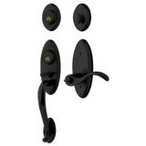 Baldwin 853451902DCL satin black double cylinder handleset