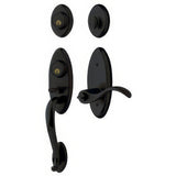 Baldwin 853451902DCR satin black double cylinder handleset
