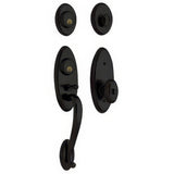 Baldwin 853451902ENT satin black single cylinder handleset