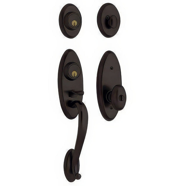 Baldwin 853454022DC distressed oil rubbed bronze double cylinder handleset