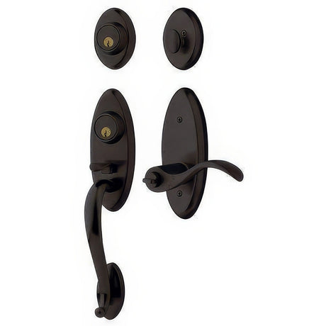Baldwin 853454022RH distressed oil rubbed bronze single cylinder handleset