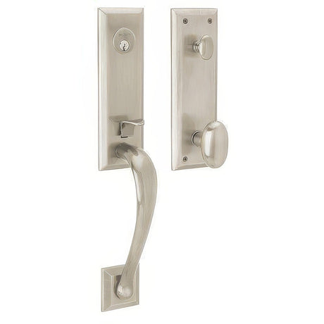 Baldwin 85352056FD lifetime satin nickel dummy set
