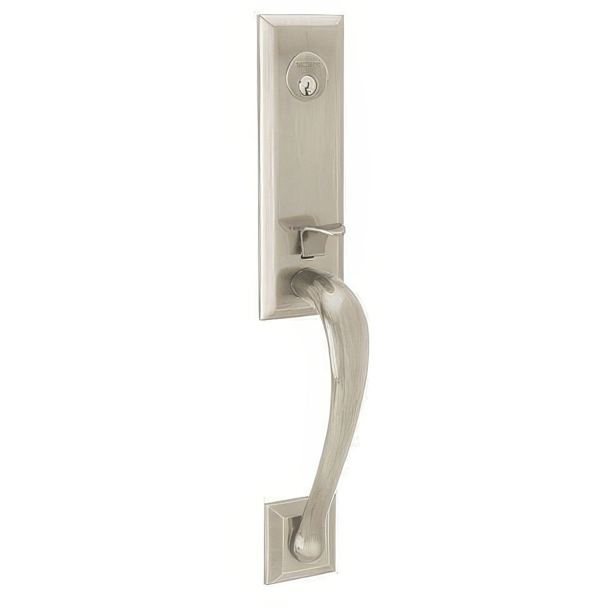 Baldwin 85352056RFD lifetime satin nickel dummy set