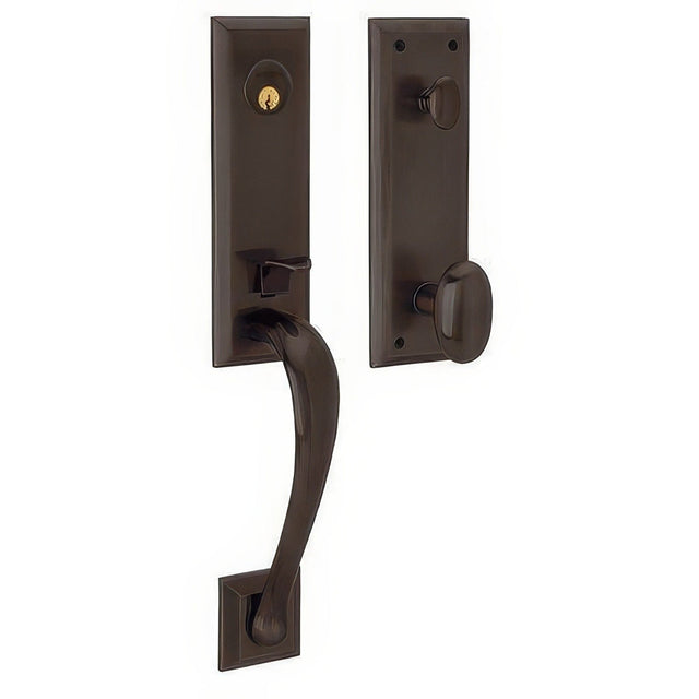 Baldwin 85352112ENTR venetian bronze single cylinder handleset