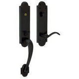 Baldwin 85354190RENT satin black single cylinder handleset