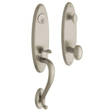Baldwin 85360056ENTR lifetime satin nickel single cylinder handleset