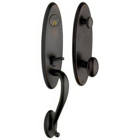 Baldwin 85360402ENTR distressed oil rubbed bronze single cylinder handleset