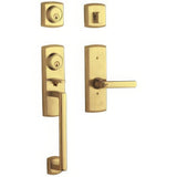 Baldwin 853850312LH unlacquered brass single cylinder handleset