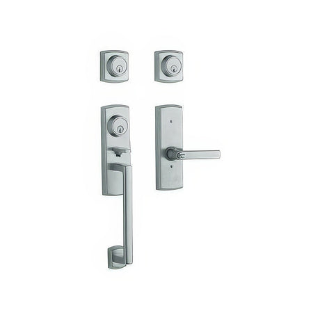 Baldwin 853852602DCL polished chrome double cylinder handleset