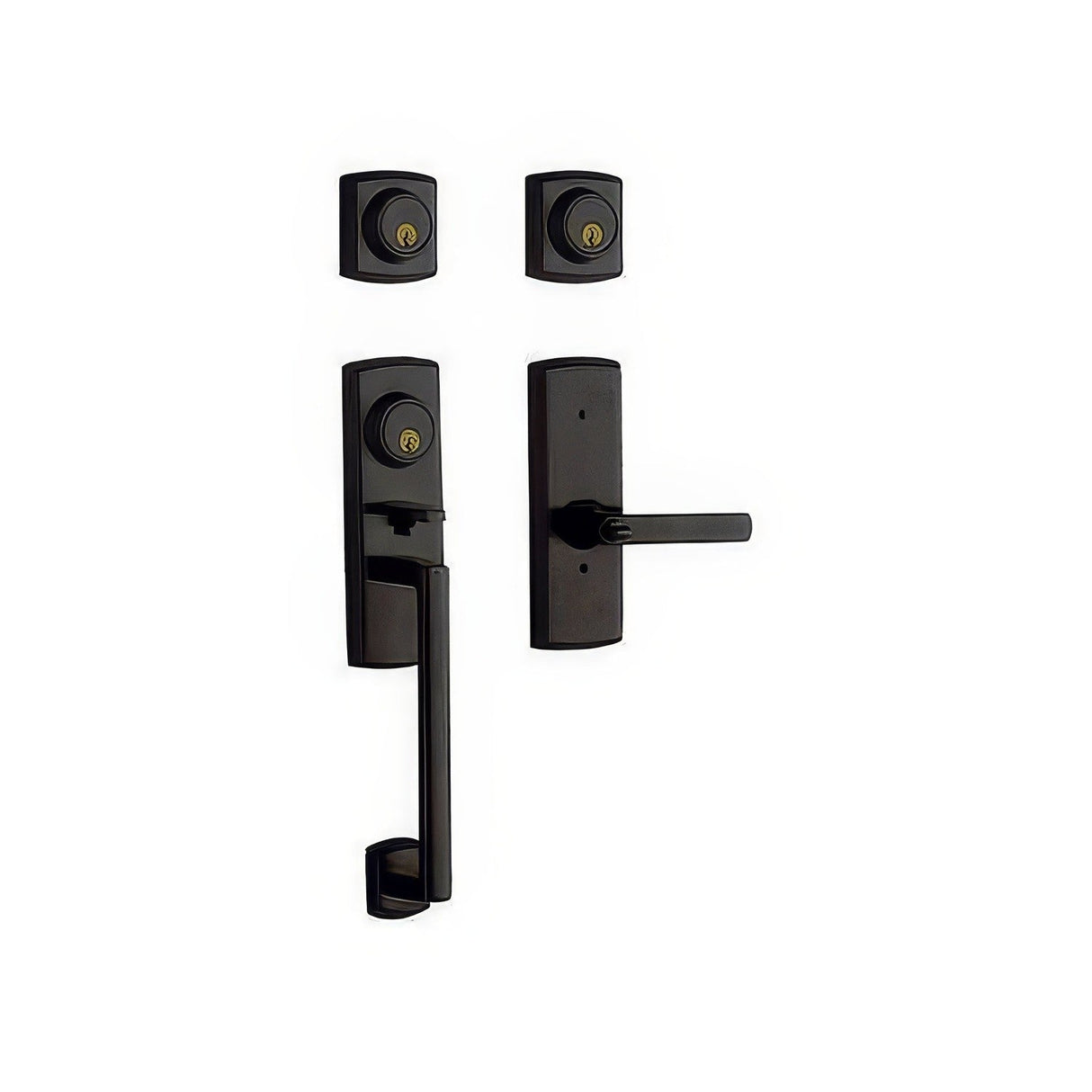 Baldwin 853854022DCL distressed oil rubbed bronze double cylinder handleset