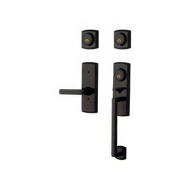 Baldwin 853854022DCR distressed oil rubbed bronze double cylinder handleset