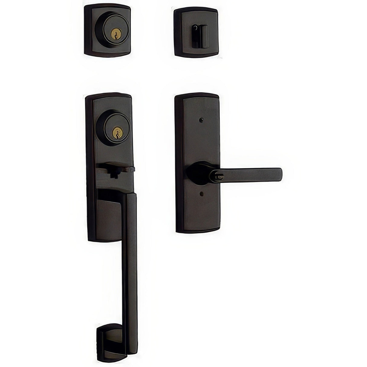 Baldwin 853854022RH distressed oil rubbed bronze single cylinder handleset