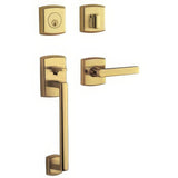 Baldwin 85386003LFD lifetime polished brass dummy handleset