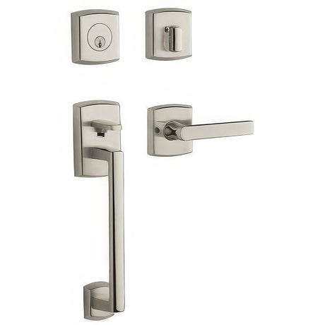 Baldwin 85386055LENT lifetime polished nickel single cylinder handleset