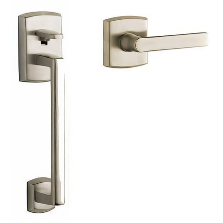 Baldwin 85386056ACLH Images, Soho electronic handleset in polished brass, additional view