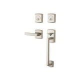 Baldwin 85386056RDBL lifetime satin nickel double cylinder handleset