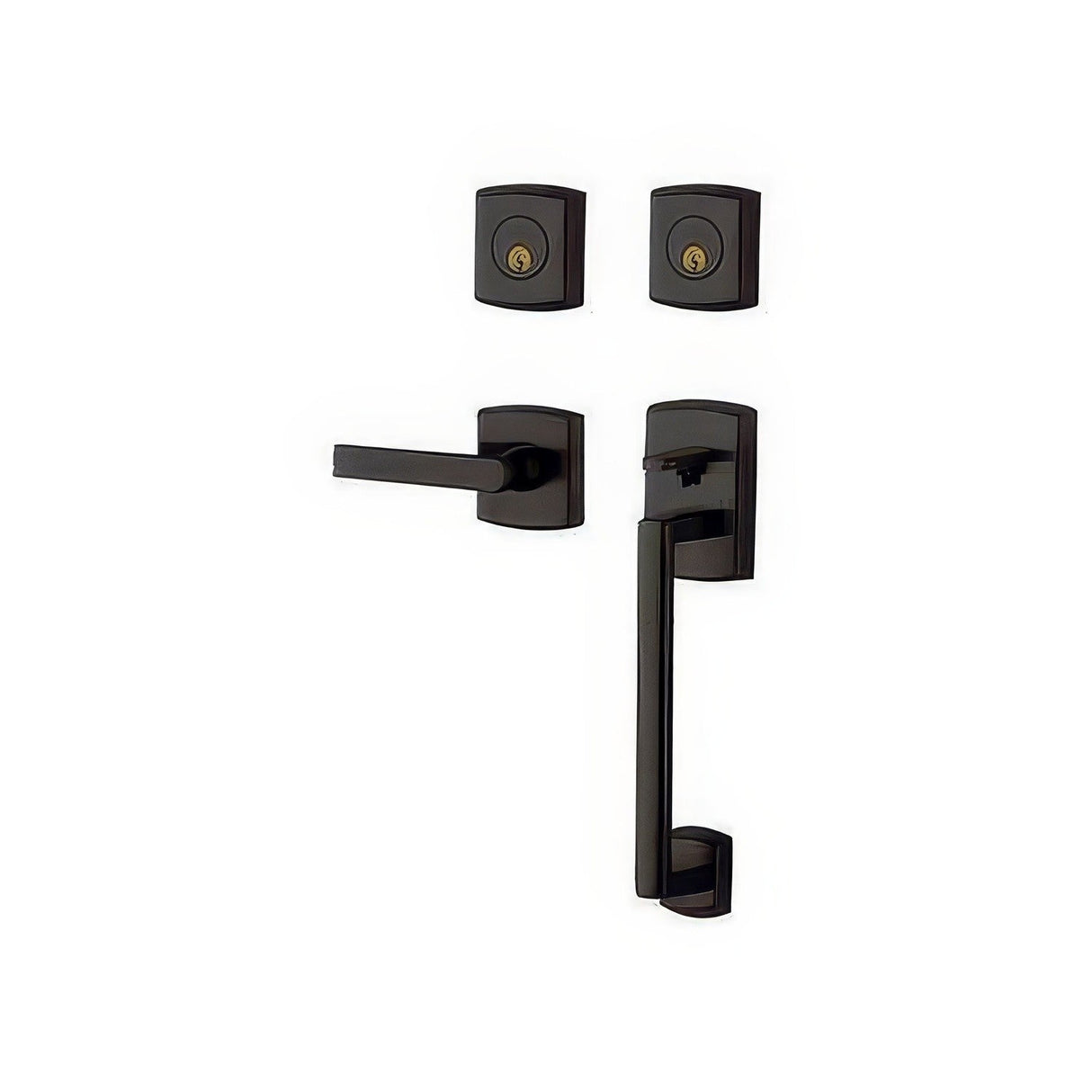 Baldwin 85386102RDBL oil rubbed bronze double cylinder handleset