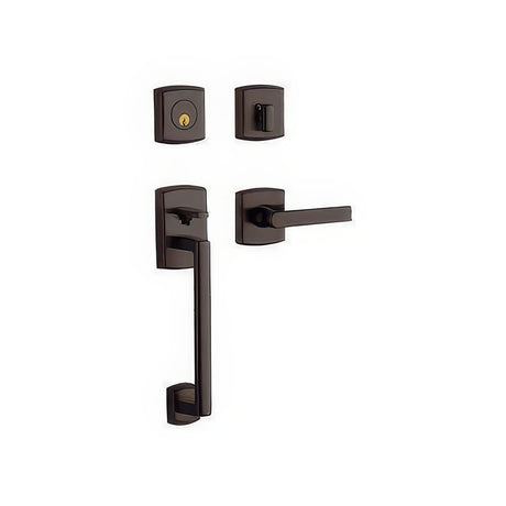 Baldwin 85386112LDBL venetian bronze double cylinder handleset