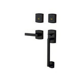Baldwin 85386190RDBL satin black double cylinder handleset
