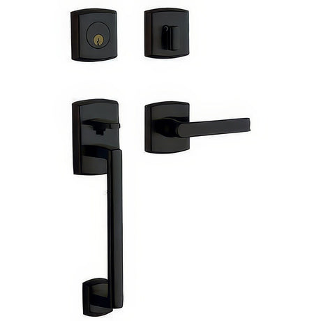 Baldwin 85386190RENT satin black single cylinder handleset