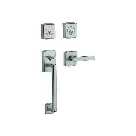 Baldwin 85386260LDBL polished chrome double cylinder handleset
