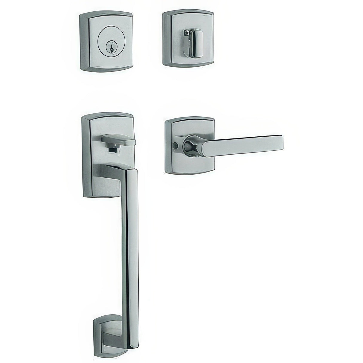 Baldwin 85386260LFD polished chrome dummy handleset