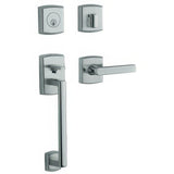 Baldwin 85386260LFD polished chrome dummy handleset
