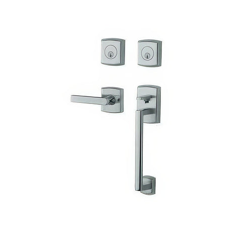 Baldwin 85386260RDBL polished chrome double cylinder handleset
