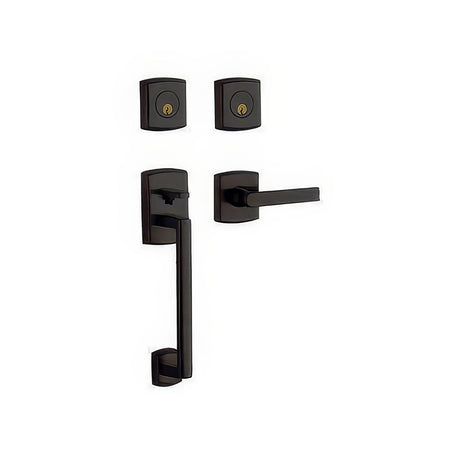 Baldwin 85386402LDBL distressed oil rubbed bronze double cylinder handleset