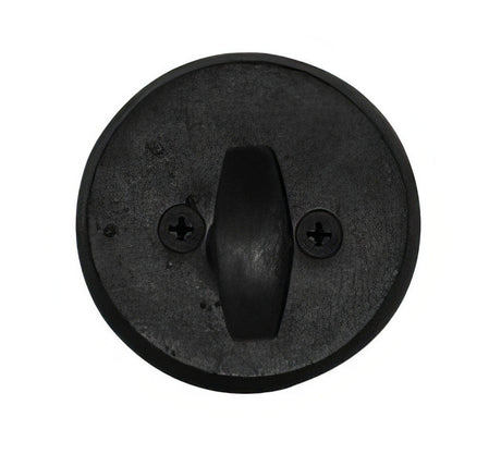Emtek 8550US19 flat black single sided deadbolt