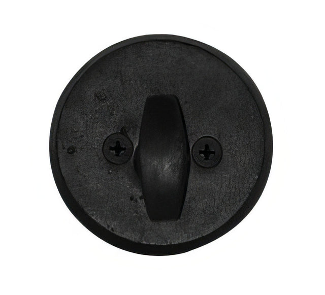 Emtek 8550US19 flat black single sided deadbolt